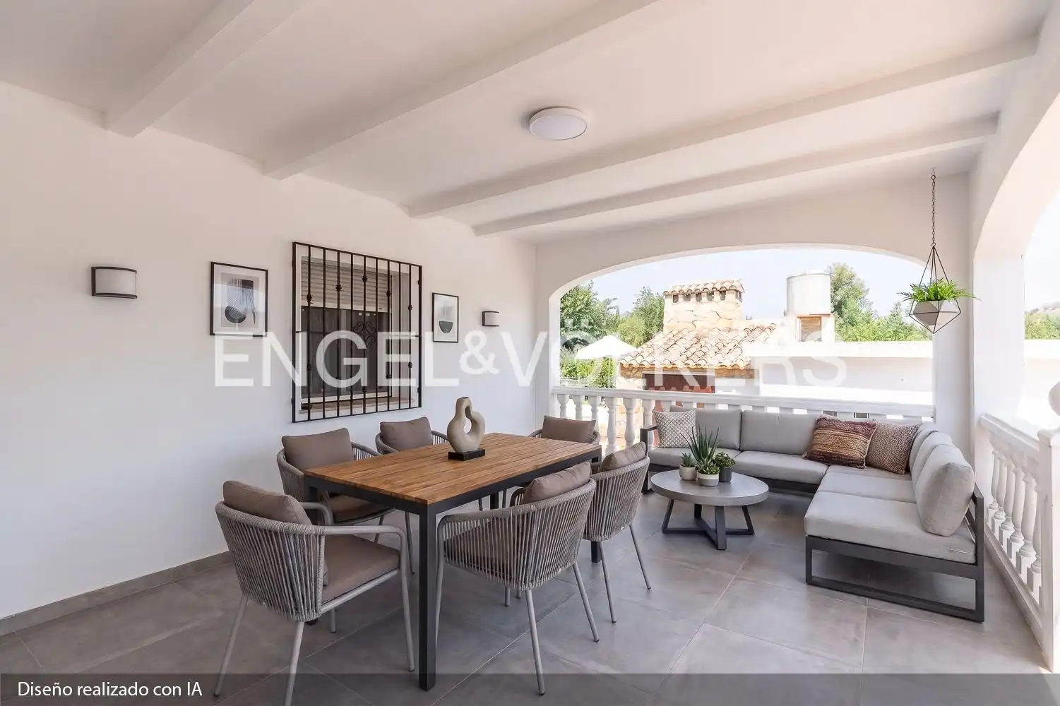 Terraza de Casa o chalet en venta en Rafelguaraf con Calefacción y Jardín privado
