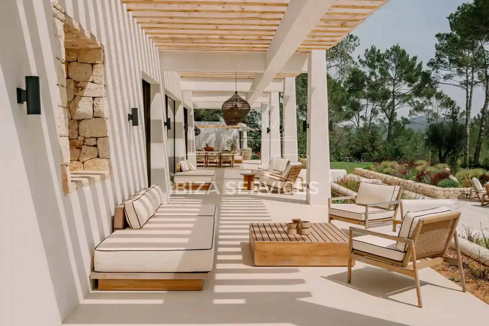 Terrasse von Haus oder Chalet zum Verkauf in Santa Eulària des Riu mit Klimaanlage und Schwimmbad