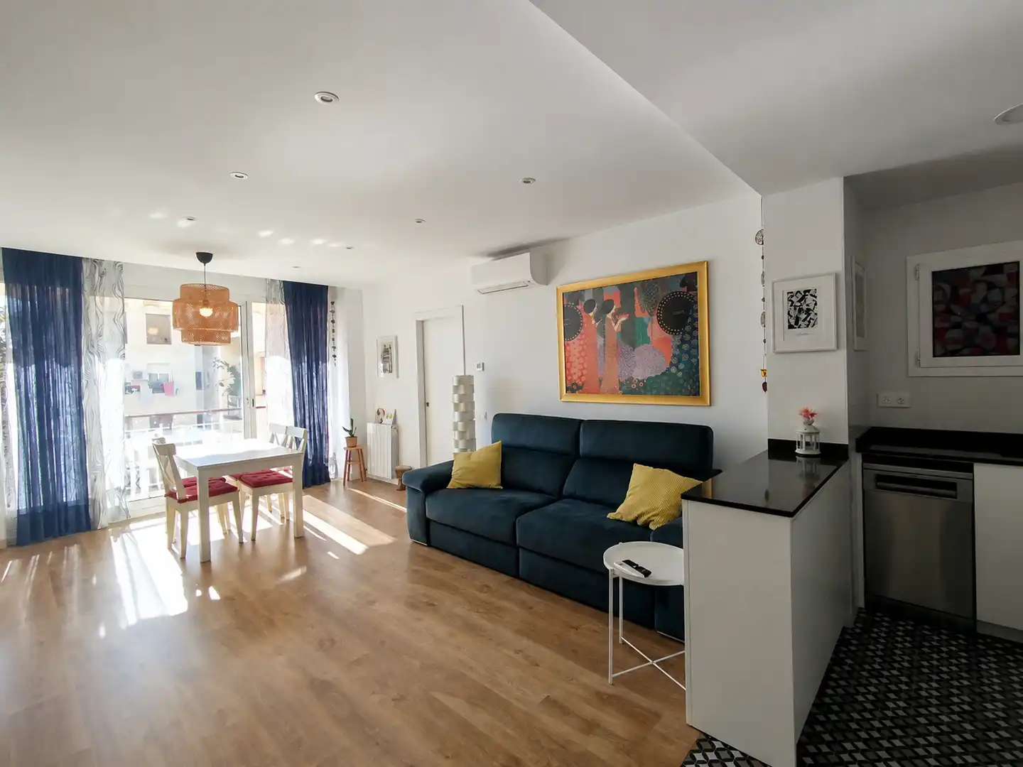 Sala de estar de Piso en venta en Barcelona con Aire acondicionado, Calefacción y Balcón