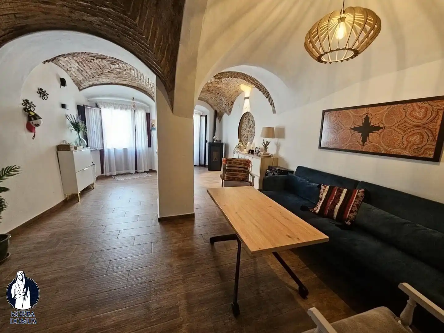 Sala d'estar de Finca rústica en venda en Montánchez amb Aire condicionat, Terrassa i Traster