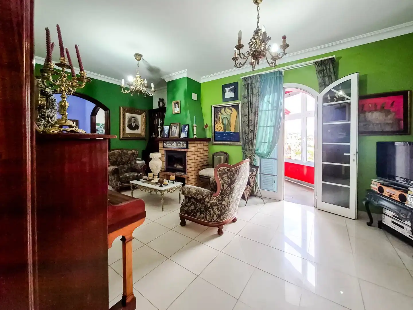 Sala de estar de Casa o chalet en venta en Santa Brígida con Jardín privado, Terraza y Trastero