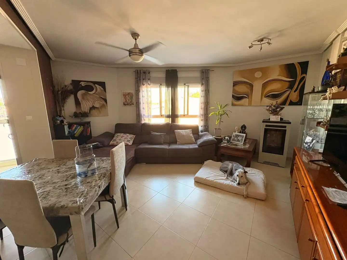 Sala de estar de Apartamento en venta en Sax con Terraza