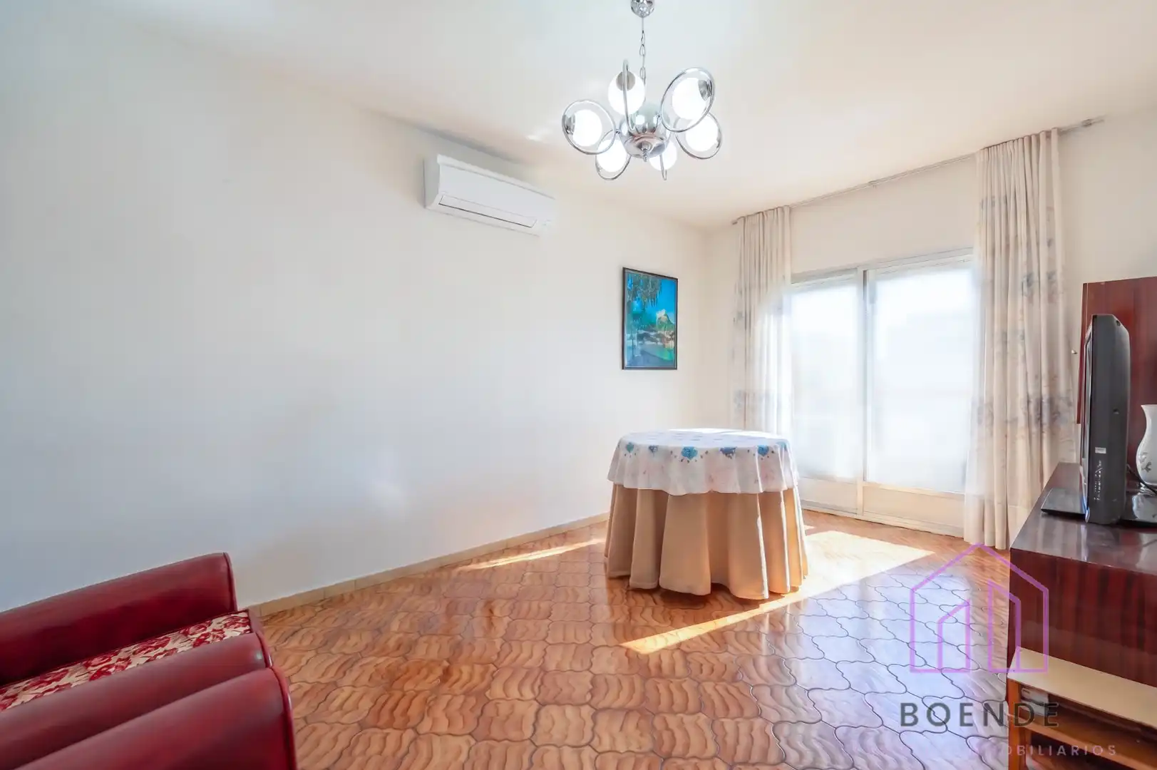 Living room of Flat for sale in Getafe  with Air Conditioner, Terrace and Furnished