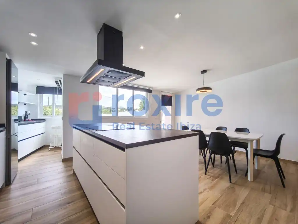 Küche von Maisonette zur Miete in Sant Josep de sa Talaia mit Klimaanlage, Terrasse und Möbliert
