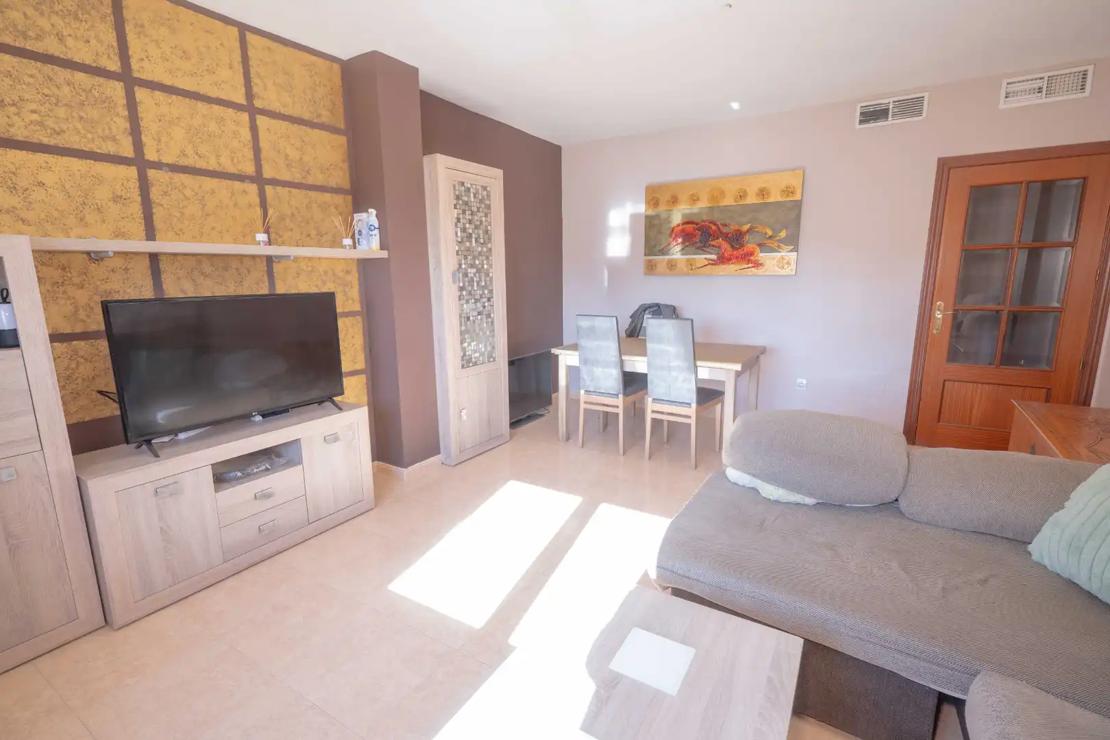 Living room of Flat for sale in El Ejido  with Furnished