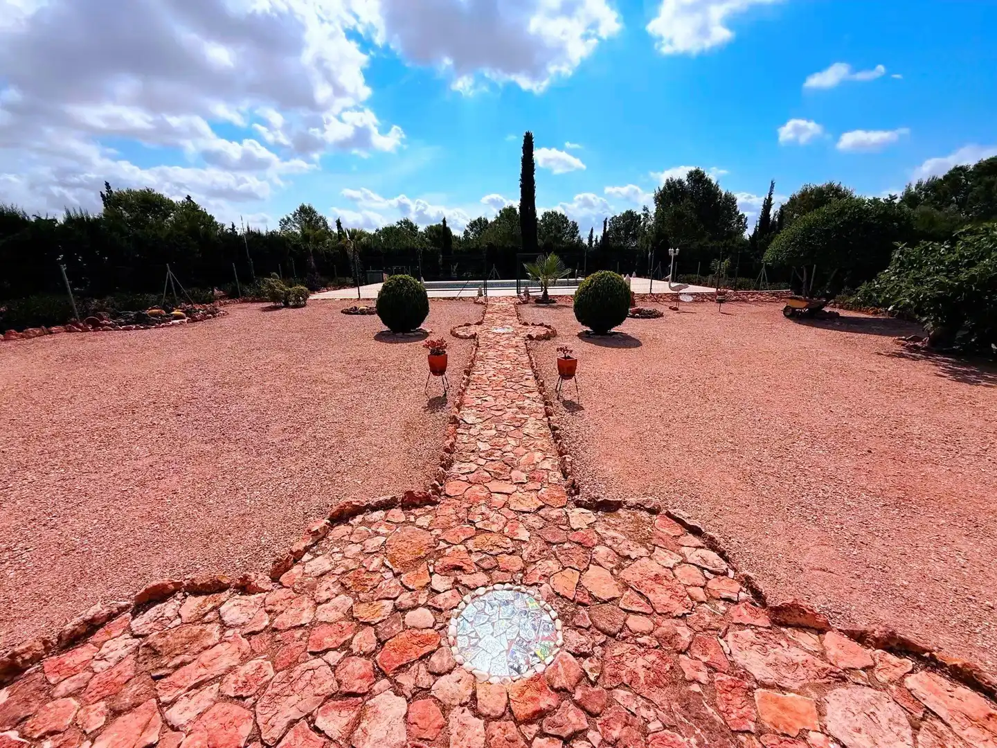 Jardí de Finca rústica en venda en Murcia amb Piscina
