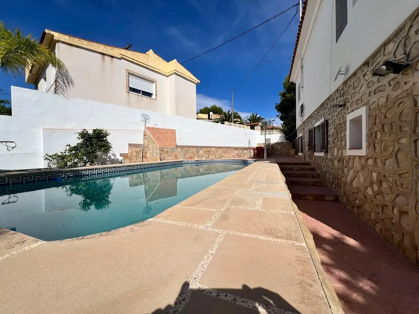 Swimming pool of Houses for sale in La Nucia  with Private garden, Terrace and Storage room