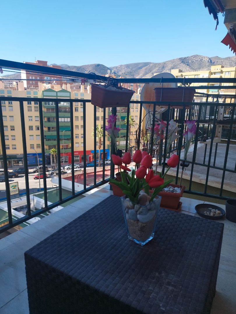 Balcony of Study to rent in Torremolinos  with Air Conditioner, Furnished and Washing machine