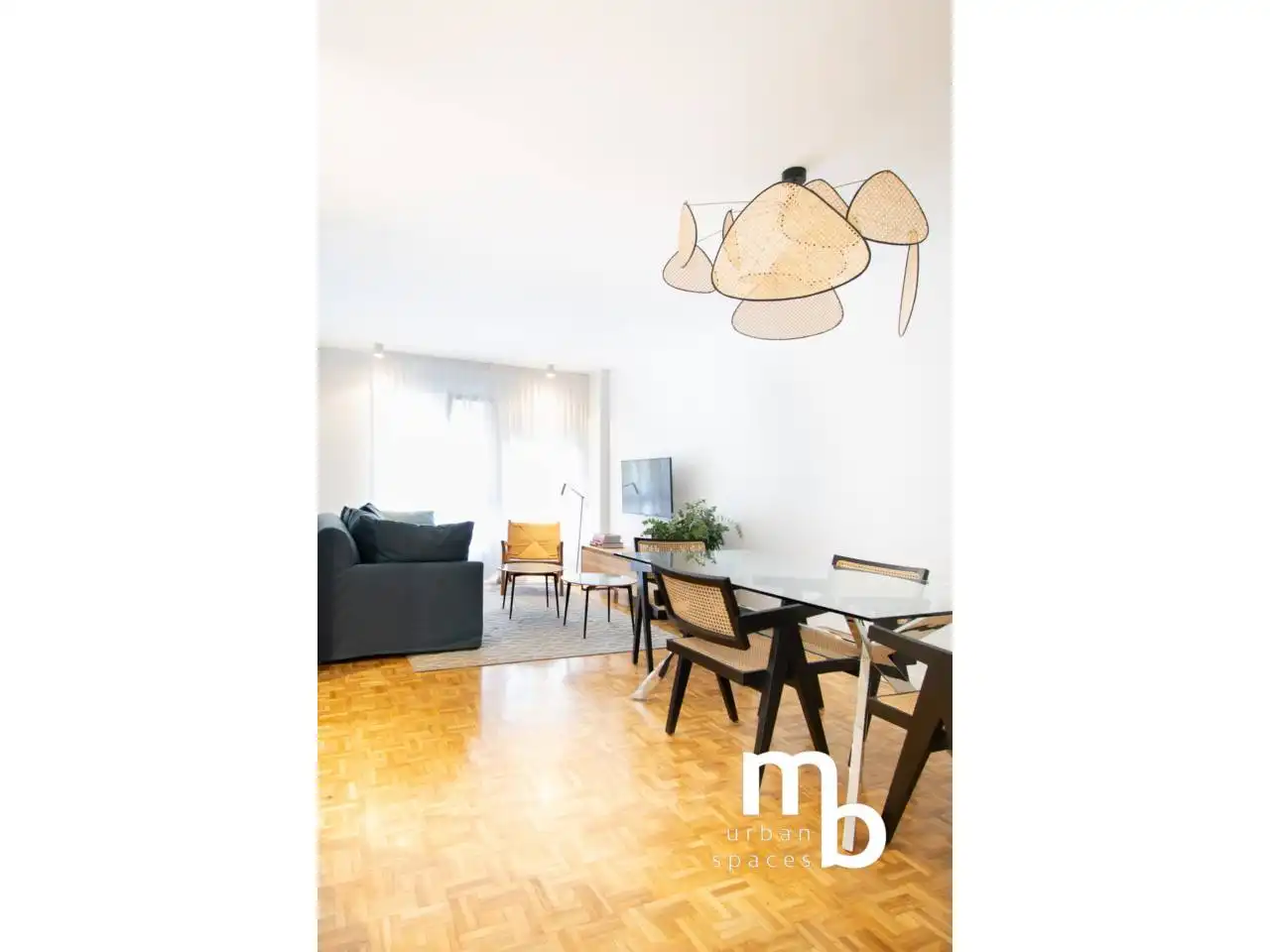 Sala de estar de Piso de alquiler en Madrid con Aire acondicionado, Calefacción y Parquet