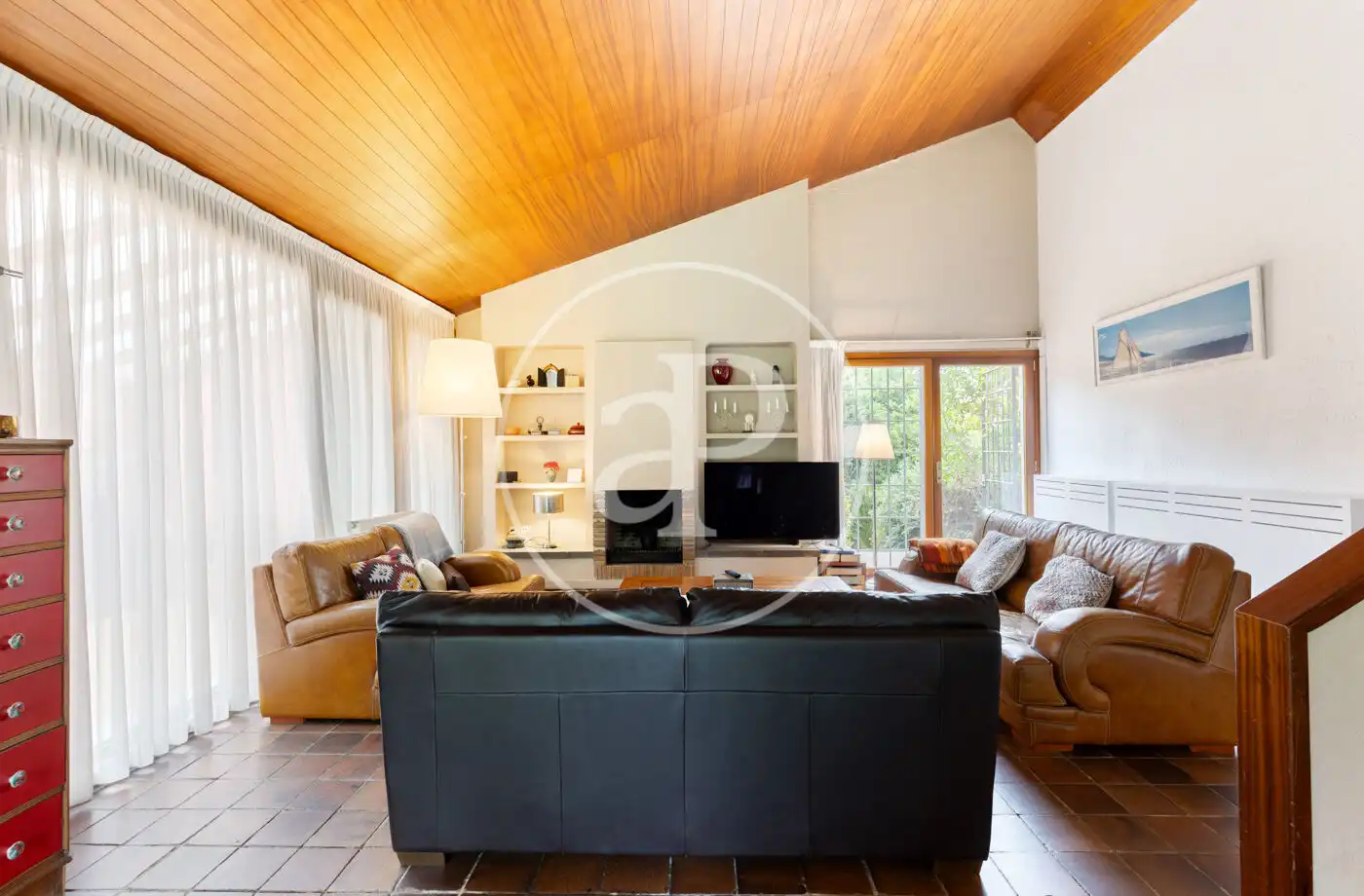 Sala de estar de Casa o chalet en venta en Cerdanyola del Vallès con Aire acondicionado, Calefacción y Jardín privado