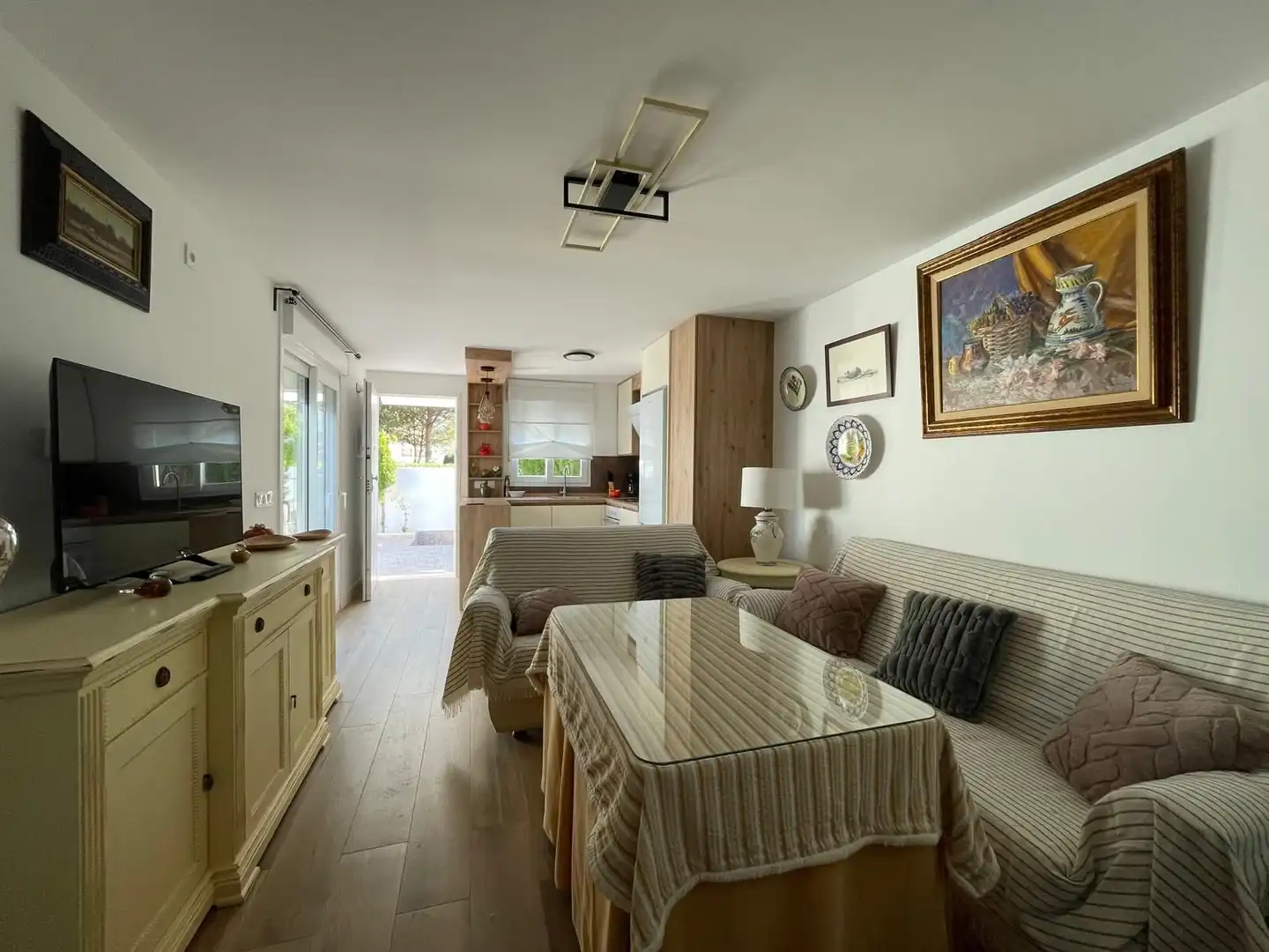 Sala de estar de Apartamento de alquiler en El Portil con Calefacción, Jardín privado y Terraza