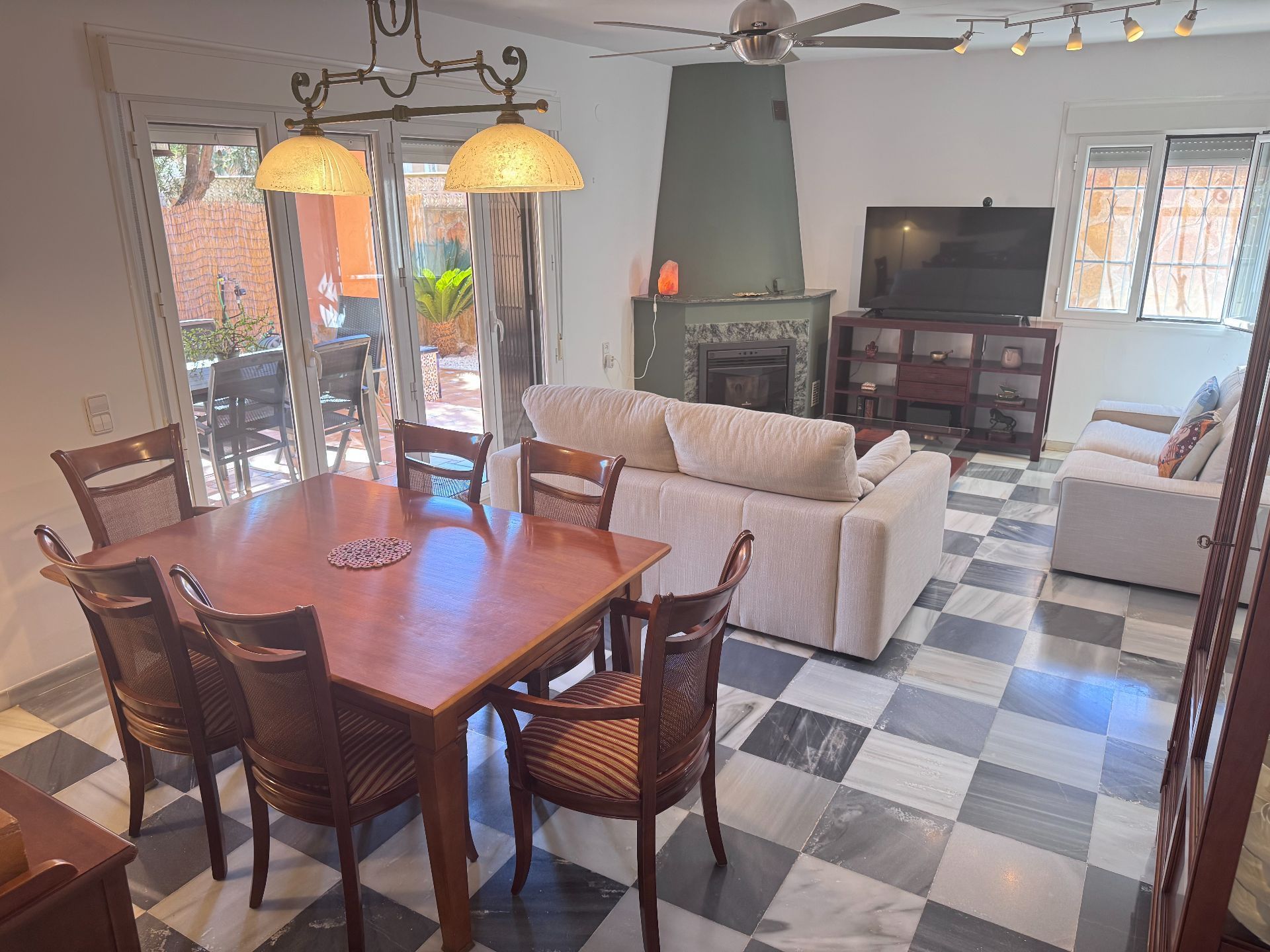 Dining room of House or chalet for sale in Roquetas de Mar  with Air Conditioner, Private garden and Terrace