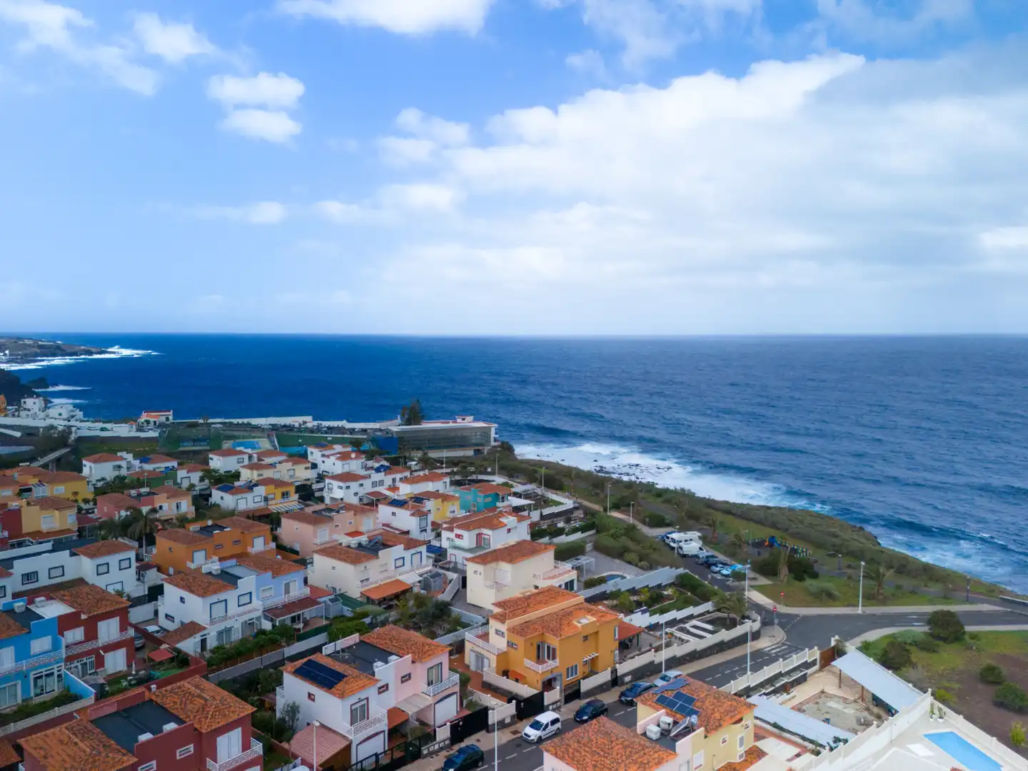 Vista exterior de Casa adosada en venda en San Cristóbal de la Laguna amb Aire condicionat, Jardí privat i Parquet