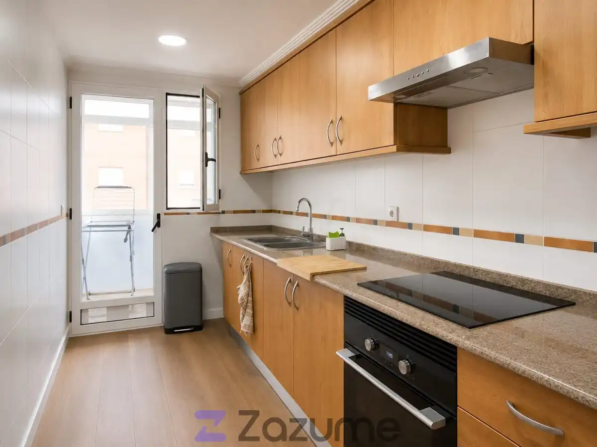 Kitchen of Flat for rent in Alcàsser  with Air Conditioner, Heating and Parquet flooring