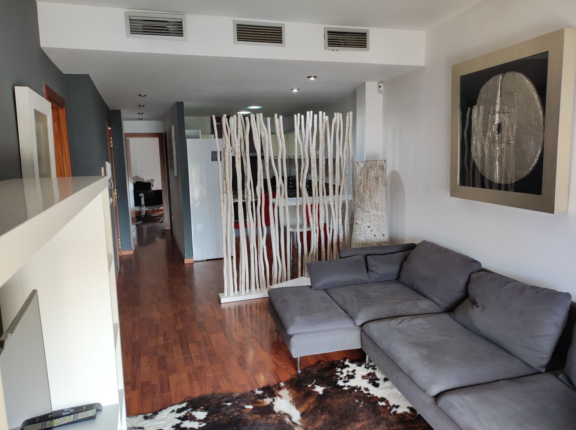 Living room of Flat to rent in Vidreres  with Heating, Terrace and Furnished
