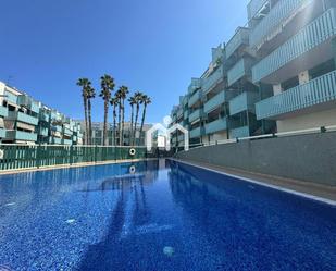 Swimming pool of Flat for sale in Badalona  with Air Conditioner, Heating and Parquet flooring