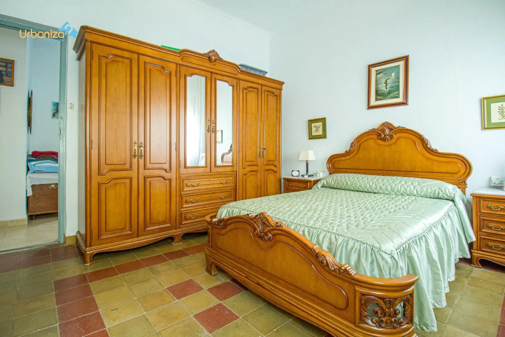 Habitación de Casa adosada en venta en Badajoz con Aire acondicionado, Jardín privado y Terraza