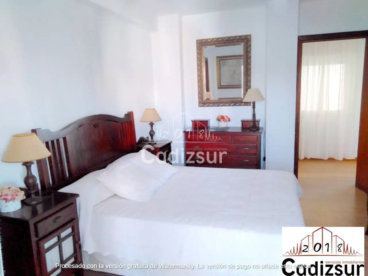Schlafzimmer von Wohnungen zur Miete in Cádiz mit Terrasse und Möbliert