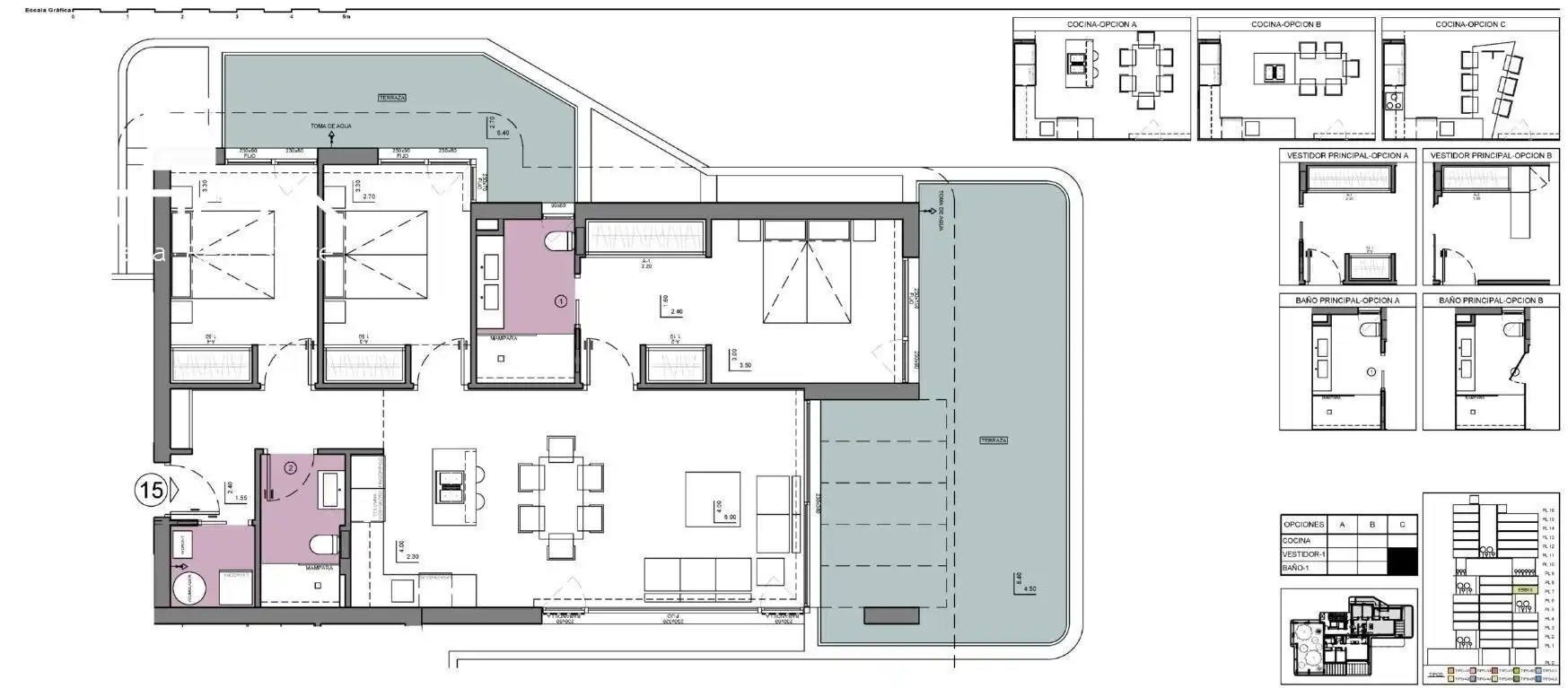 Wohnungen zum Verkauf in Calpe / Calp mit Klimaanlage, Privatgarten und Terrasse