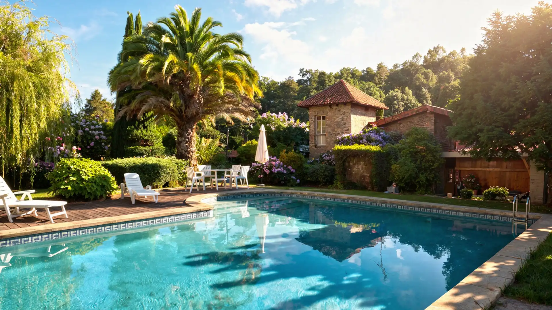 Piscina de Casa o xalet en venda en Paderne amb Calefacció, Jardí privat i Terrassa
