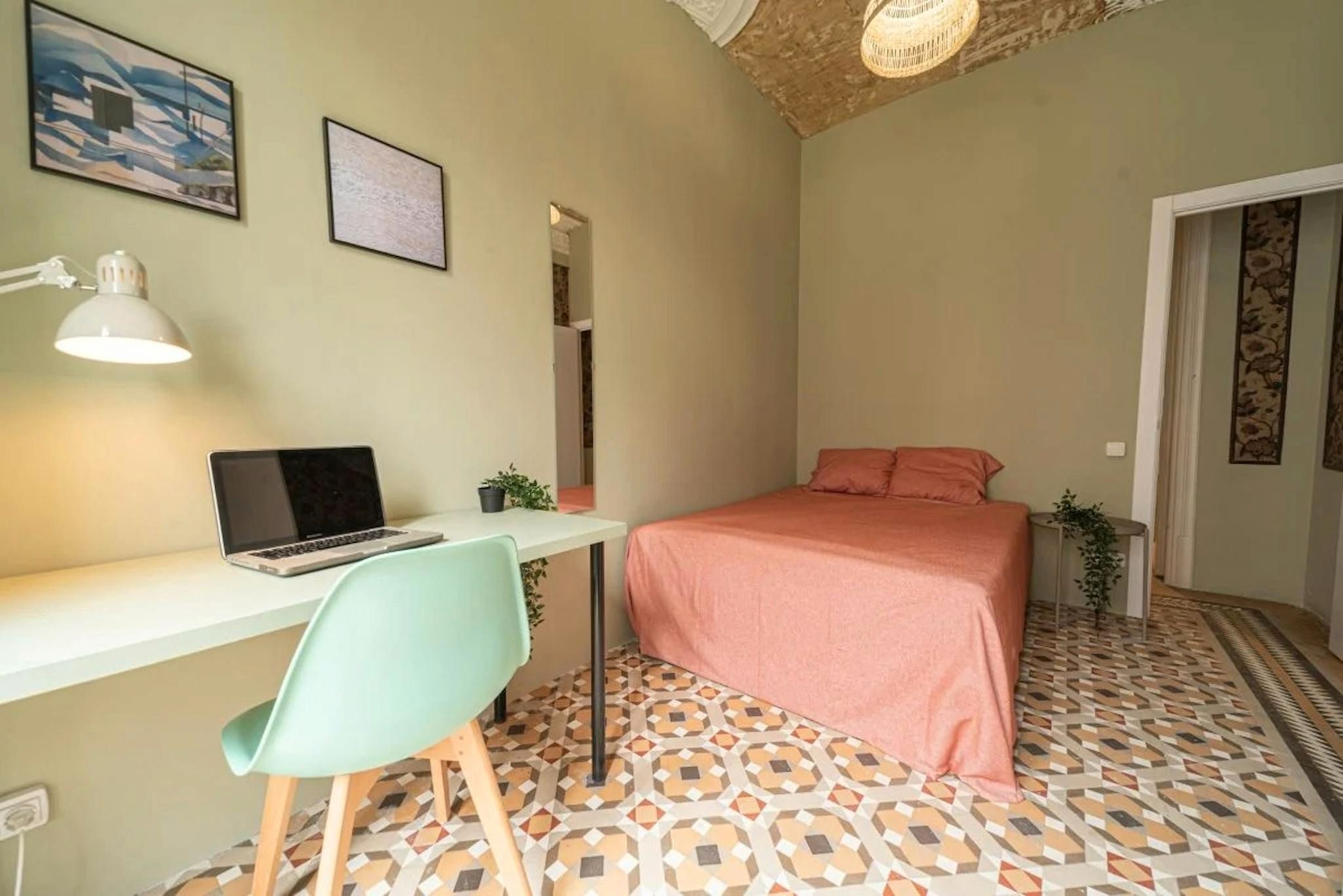 Dormitori de Pis per a compartir en  Barcelona Capital amb Calefacció, Moblat i Rentadora