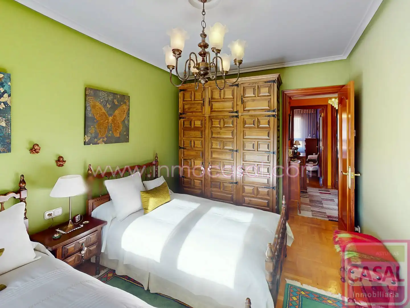 Bedroom of Flat for rent in Avilés  with Heating, Terrace and Storage room