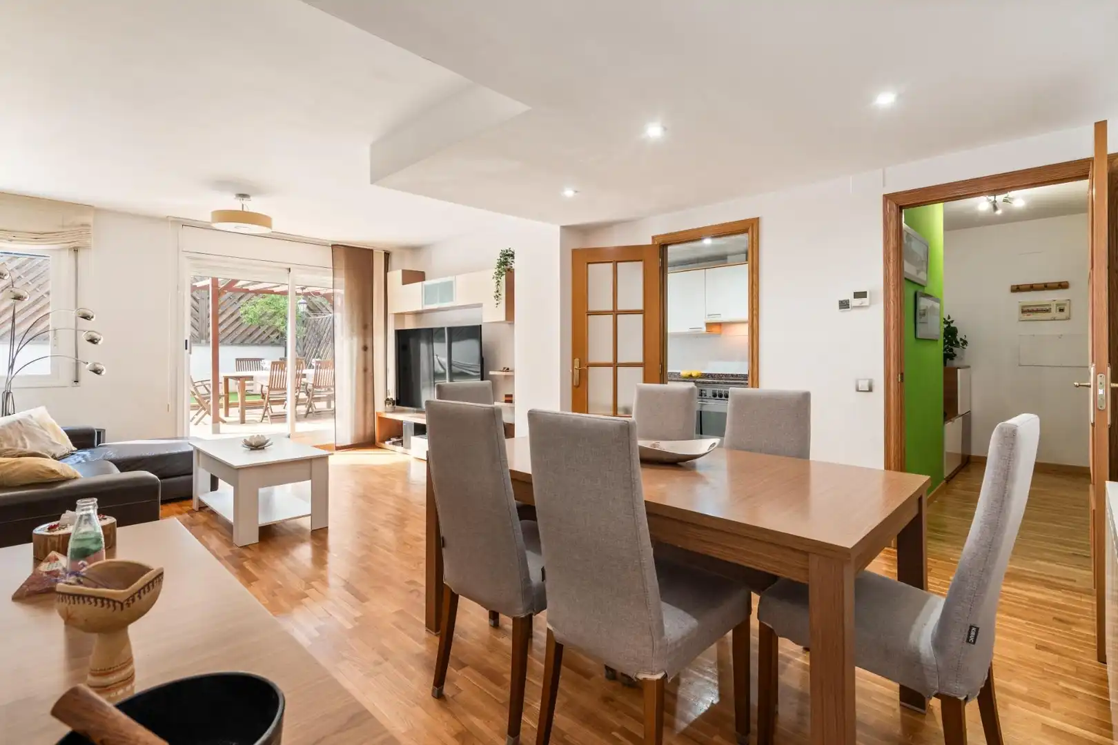 Dining room of Flat for sale in Mataró  with Air Conditioner, Heating and Private garden