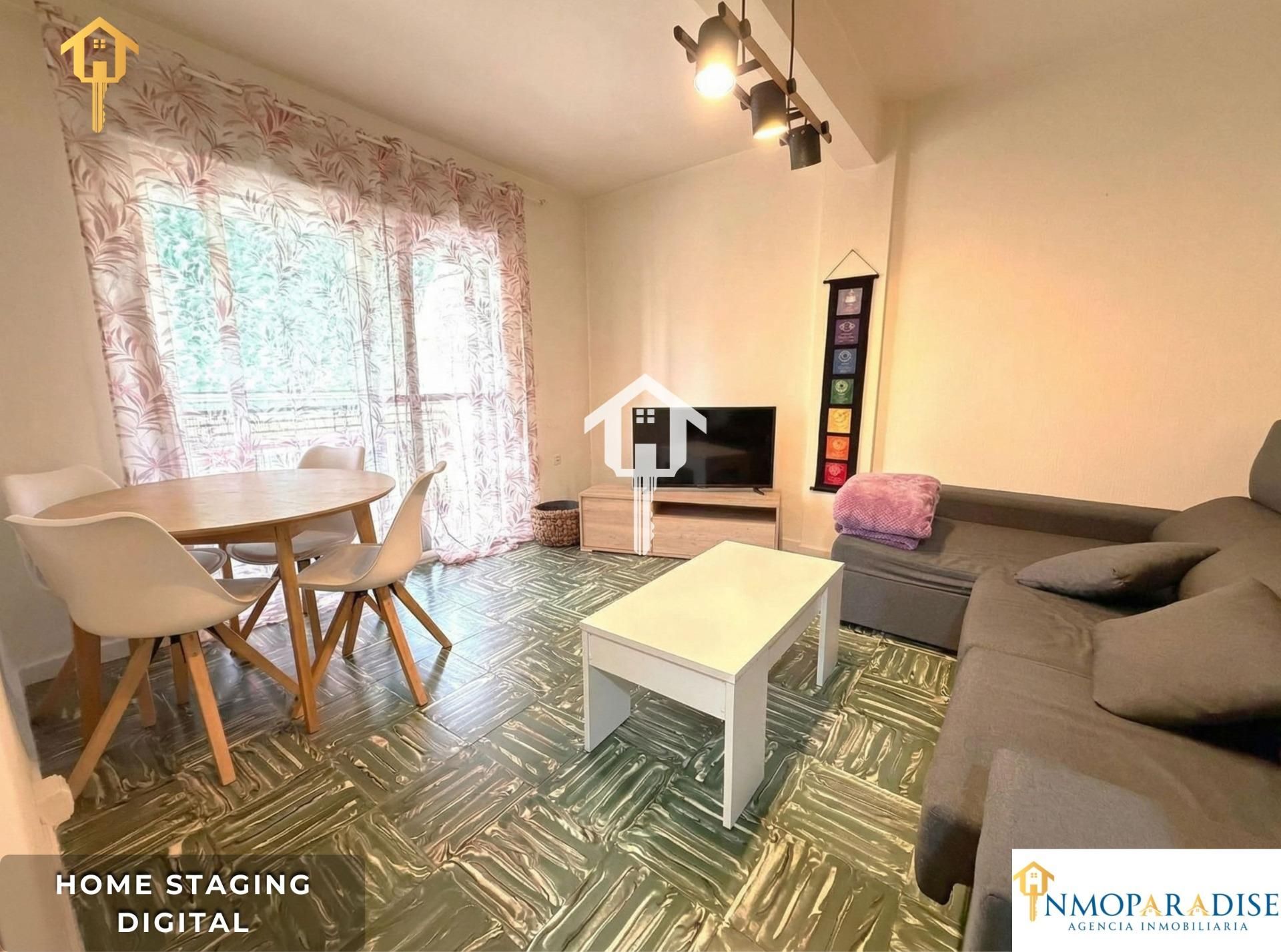 Sala d'estar de Pis en venda en Alicante / Alacant amb Aire condicionat i Moblat