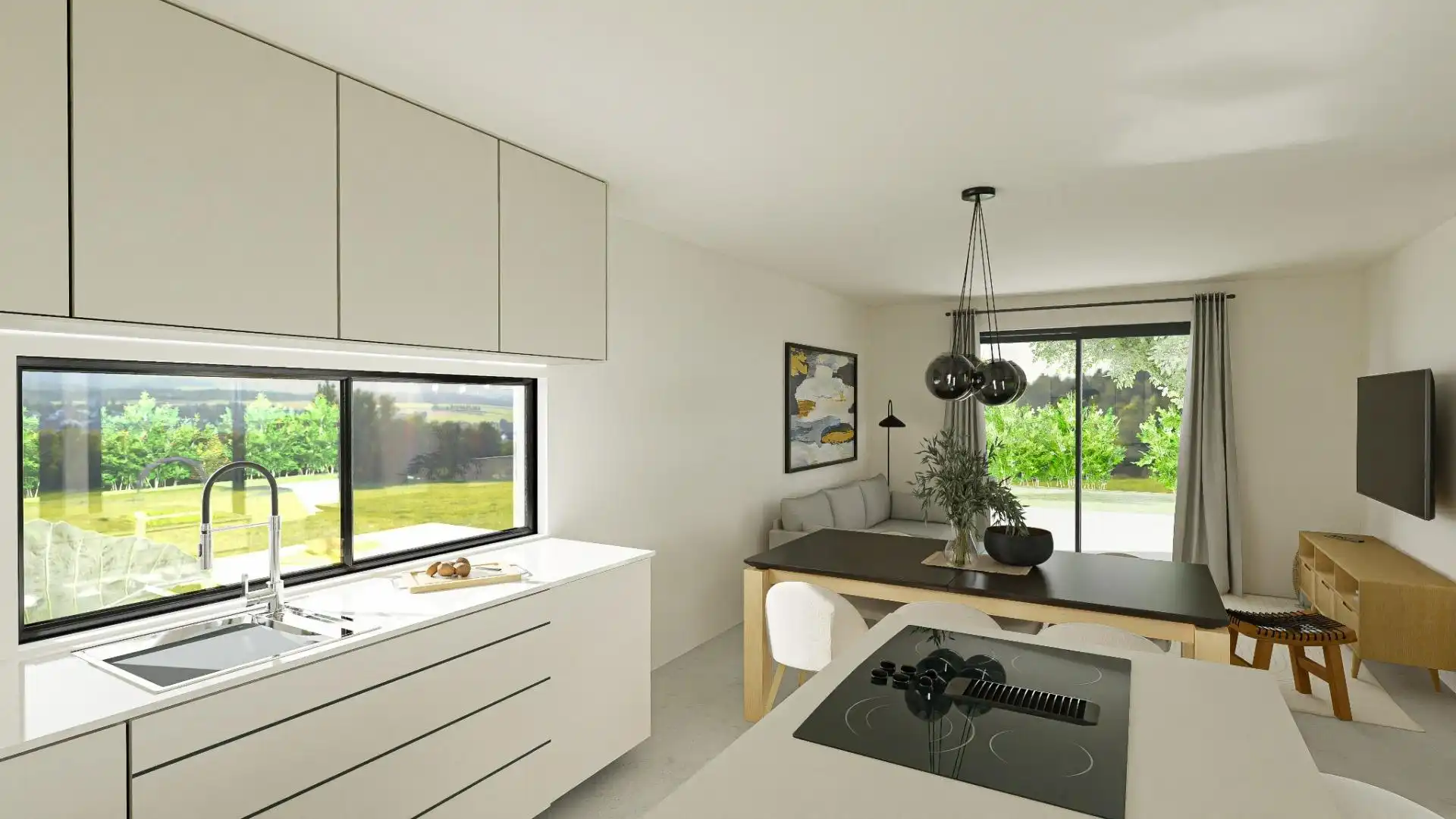 Kitchen of Houses for sale in Vilanova d'Escornalbou  with Air Conditioner, Private garden and Terrace