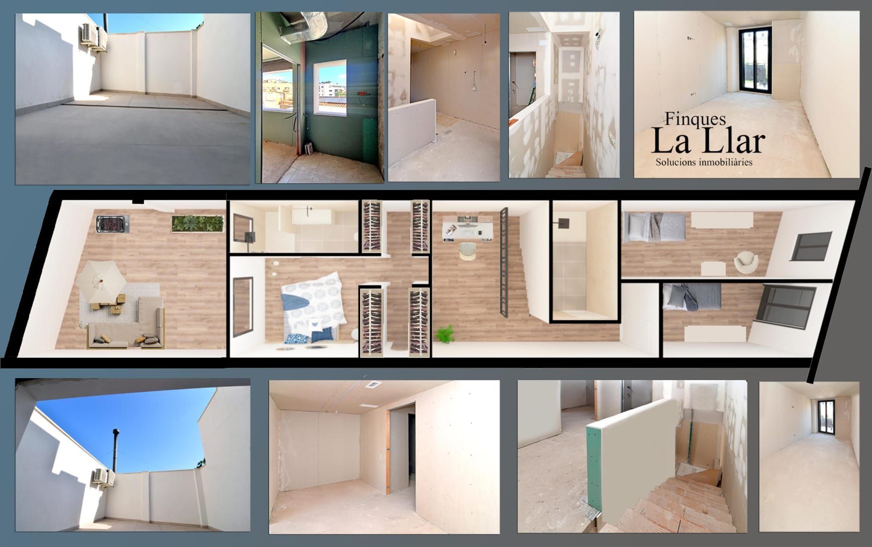 Exterior view of Single-family semi-detached for sale in Pallejà  with Air Conditioner and Heating