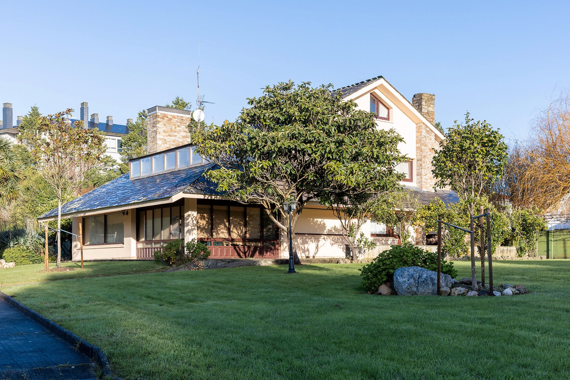 Exterior view of House or chalet for sale in Oleiros  with Heating, Private garden and Parquet flooring