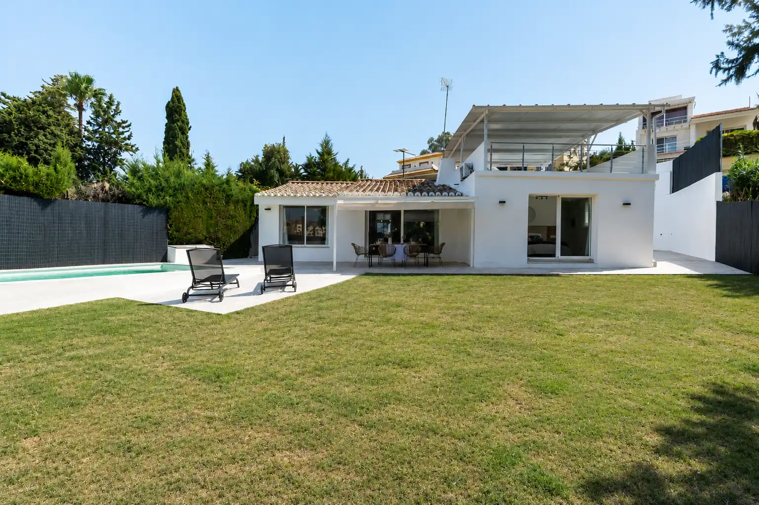 Jardí de Casa o xalet en venda en Estepona amb Jardí privat i Piscina