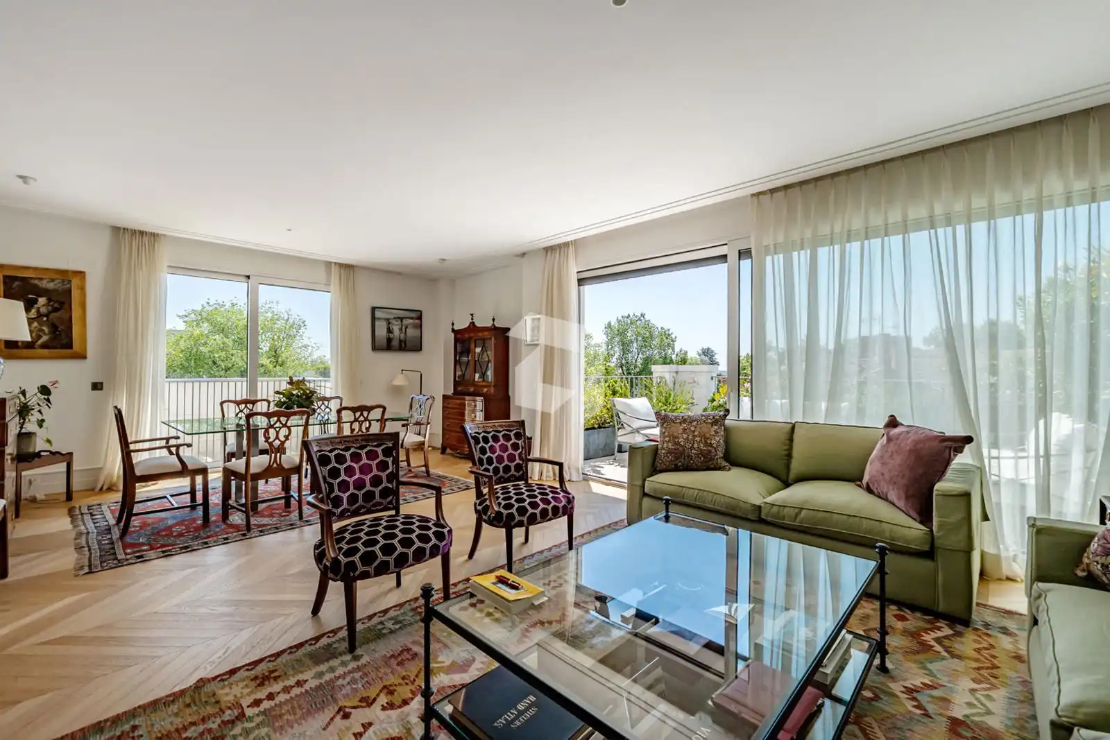 Living room of Attic for sale in Madrid  with Air Conditioner, Heating and Parquet flooring