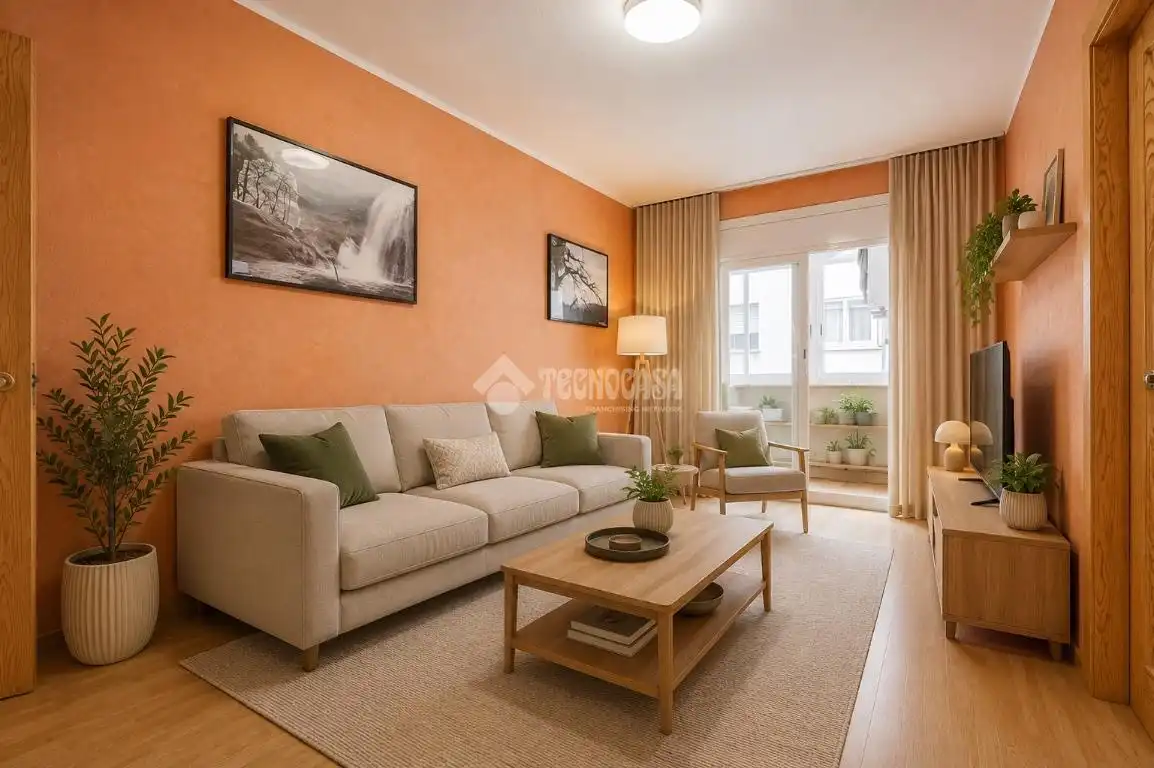 Sala de estar de Piso en venta en Canovelles con Aire acondicionado y Balcón