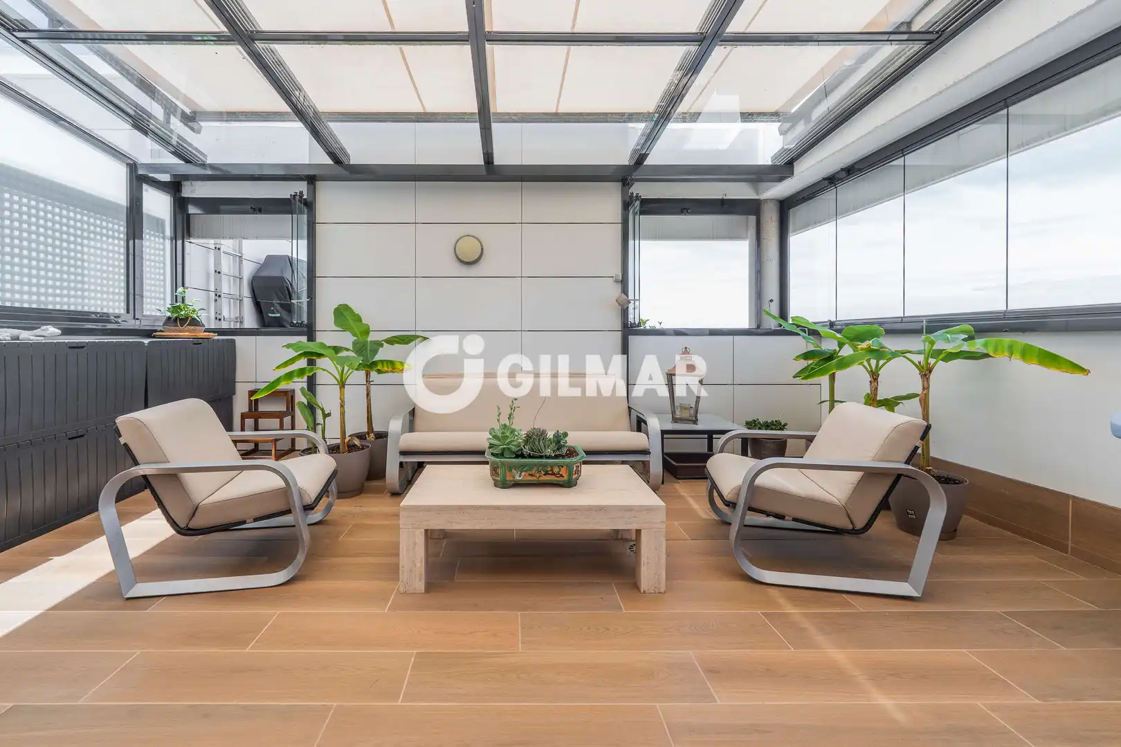 Terrasse von Dachboden zum Verkauf in Madrid mit Heizung, Privatgarten und Abstellraum