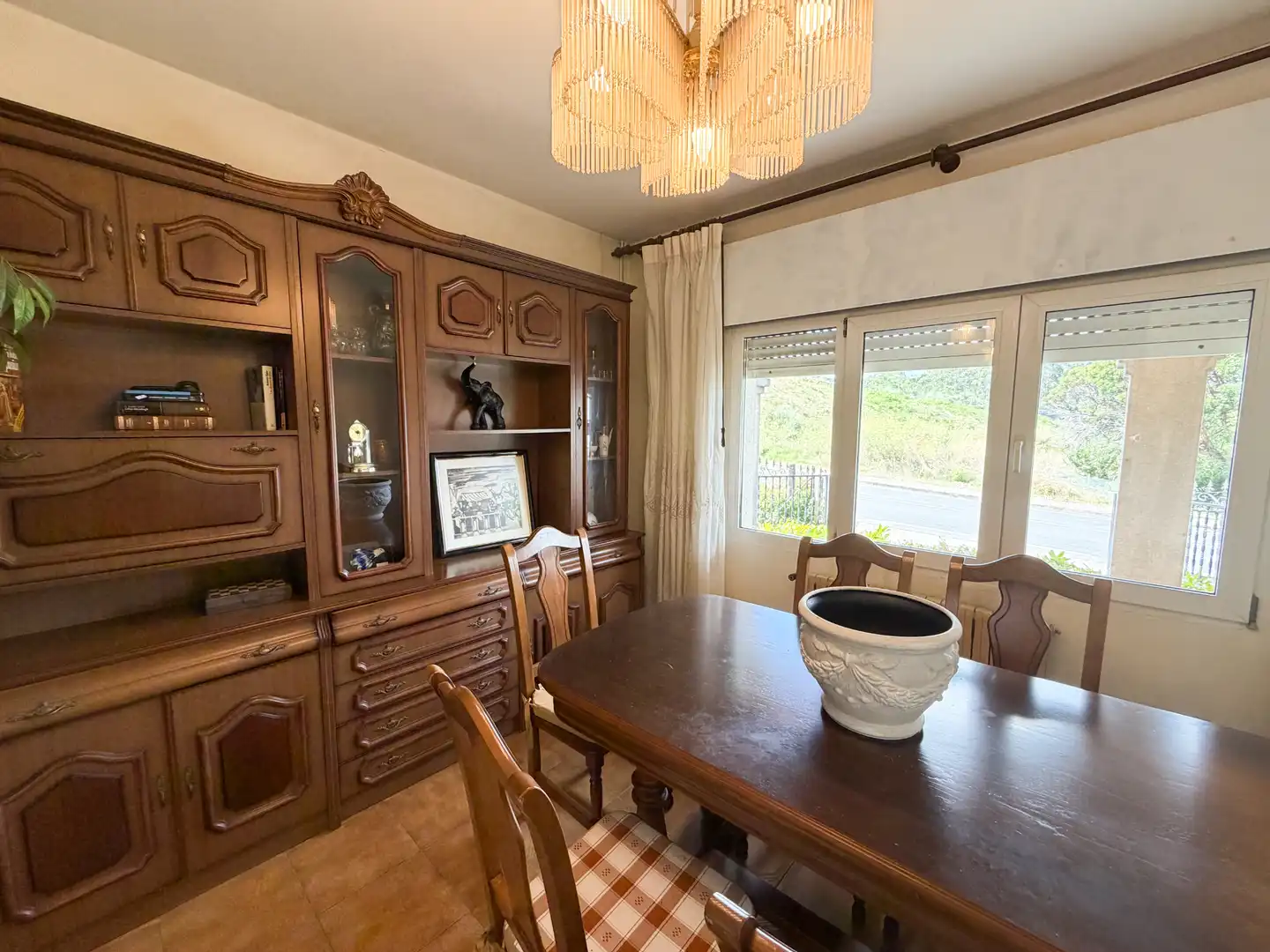 Dining room of Houses for sale in Rianxo  with Heating, Private garden and Furnished