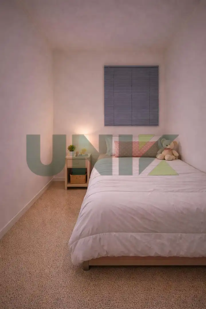 Schlafzimmer von Wohnung zum Verkauf in Barcelona mit Klimaanlage und Terrasse