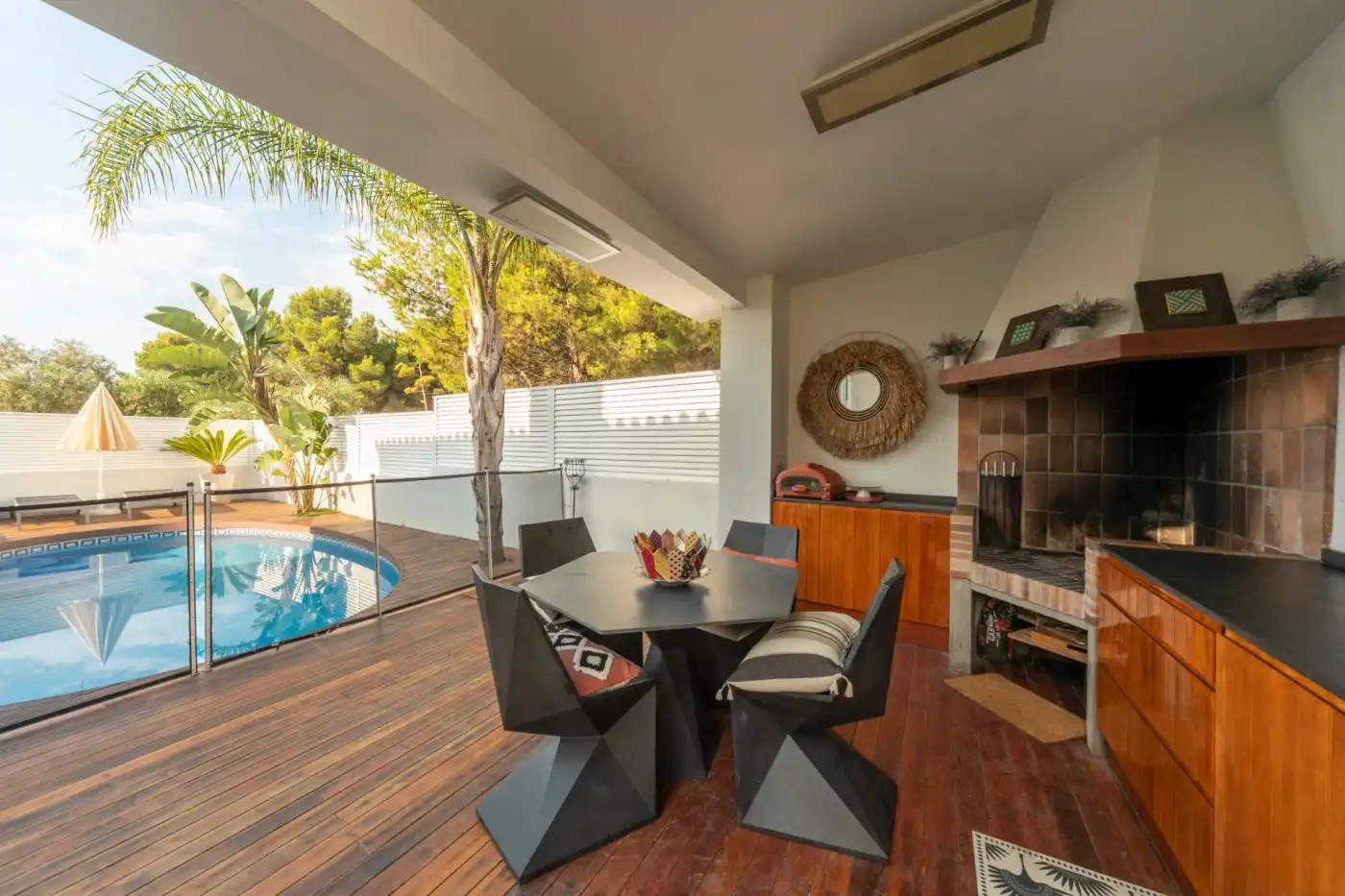 Terraza de Casa o chalet en venta en Montornés - Las Palmas - El Refugio