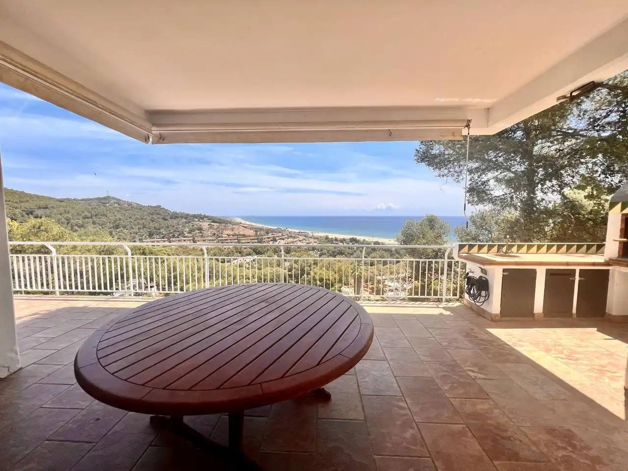 Terrasse von Haus oder Chalet zur Miete in Sitges mit Klimaanlage, Privatgarten und Terrasse