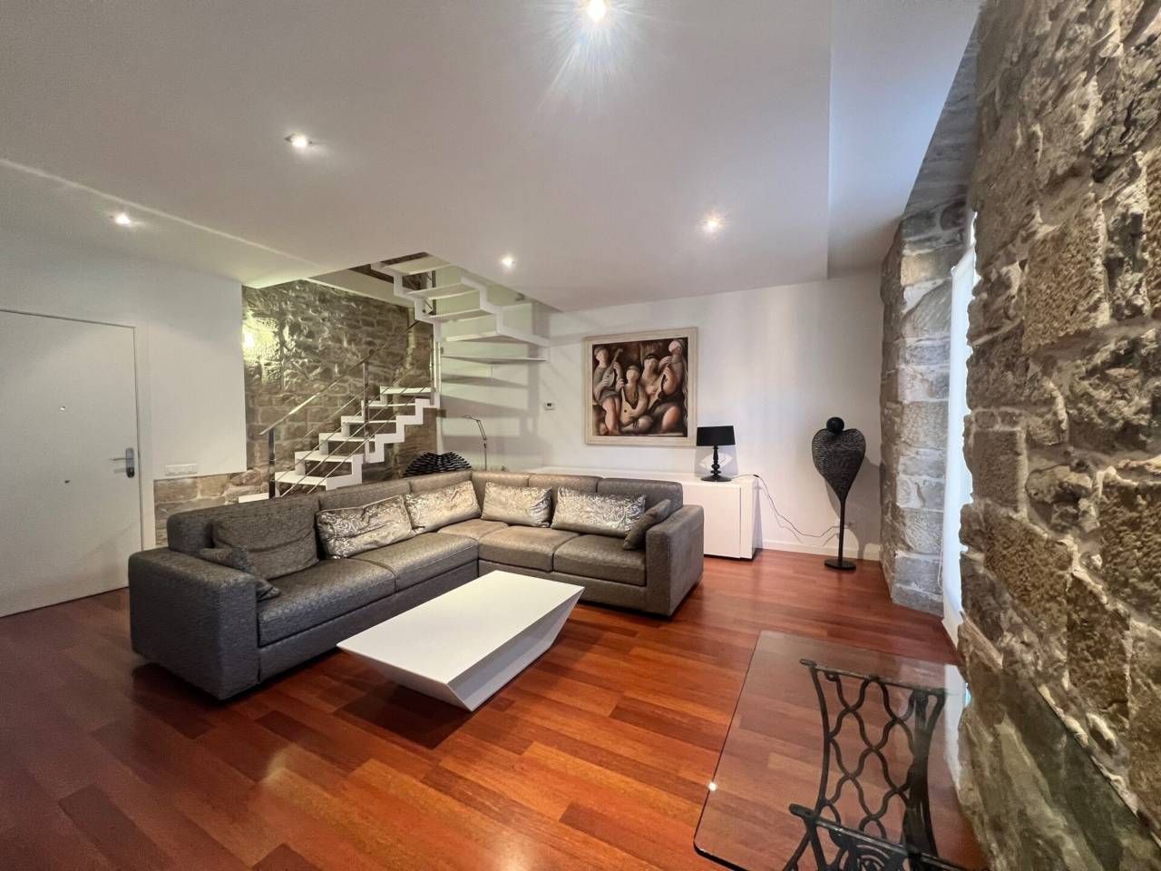 Sala d'estar de Dúplex en venda en Manresa amb Aire condicionat, Calefacció i Parquet