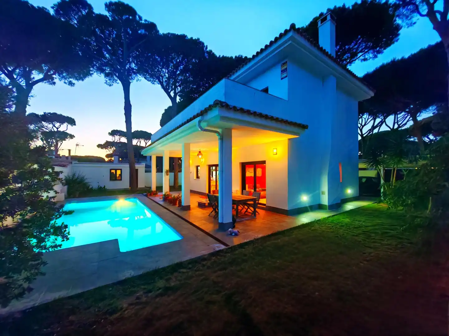 Piscina de Casa o chalet en venta en Chiclana de la Frontera con Aire acondicionado, Jardín privado y Terraza