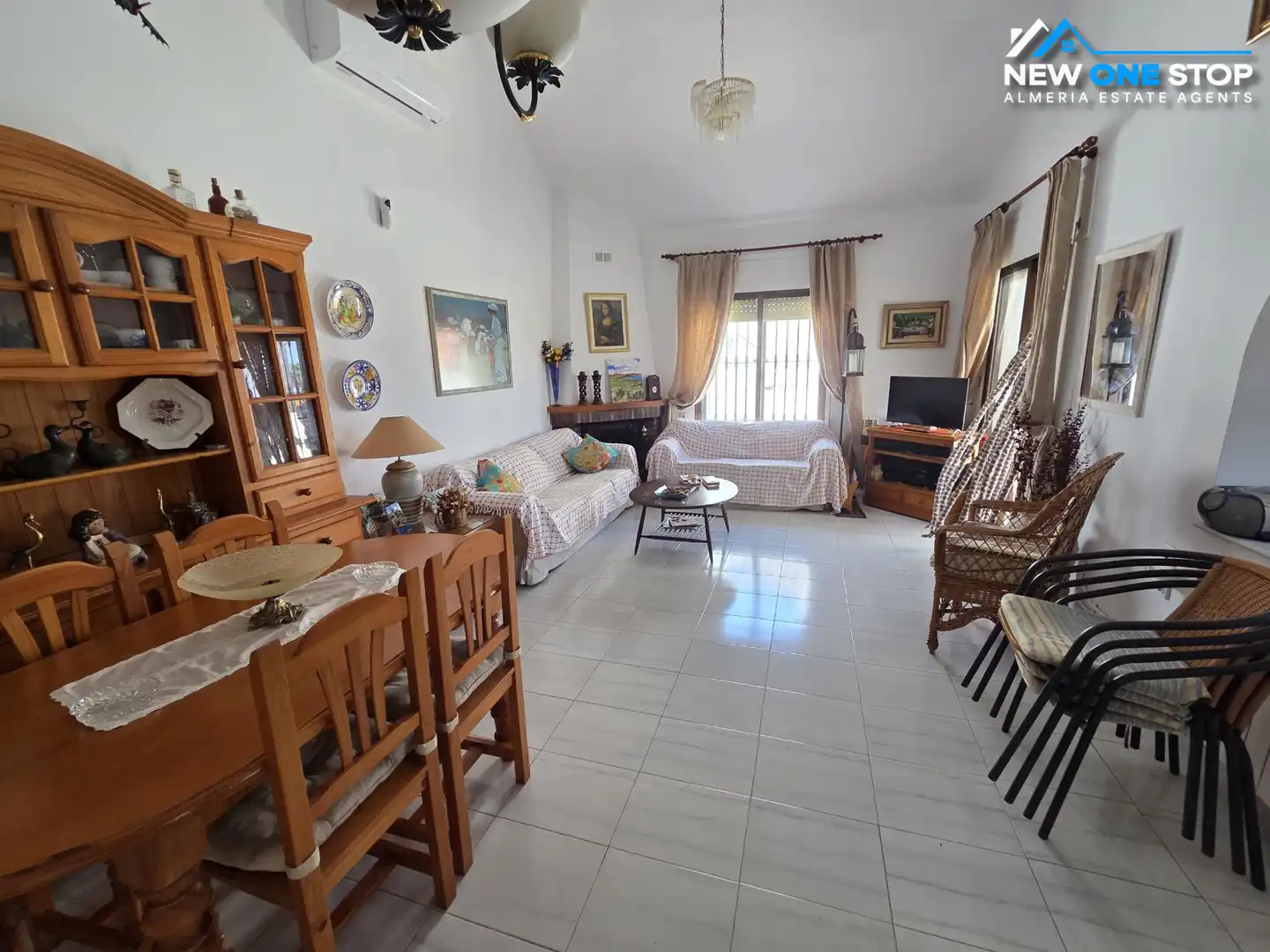 Living room of Houses for sale in Mojácar  with Air Conditioner, Terrace and Storage room