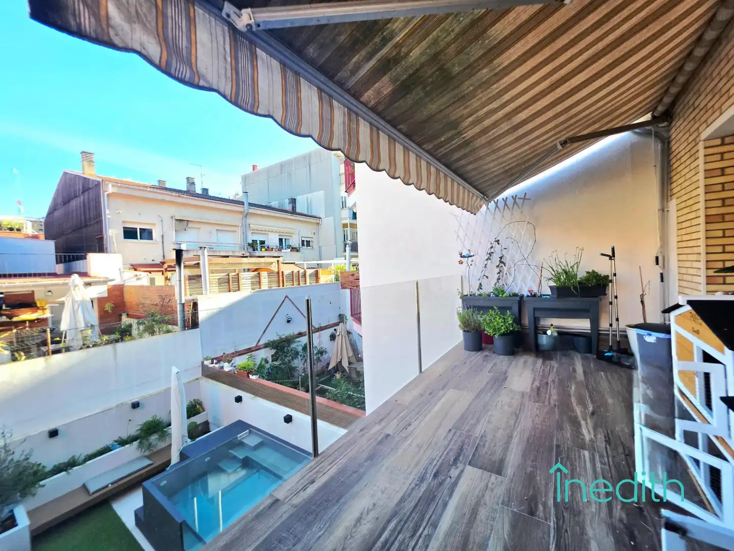 Terraza de Casa adosada en venta en Castelldefels con Aire acondicionado, Calefacción y Jardín privado