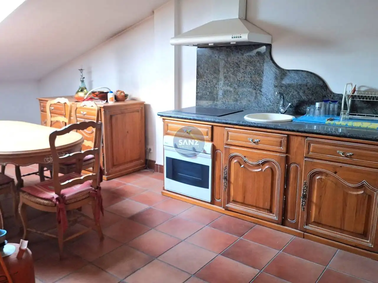 Cocina de Ático de alquiler en L'Olleria con Terraza
