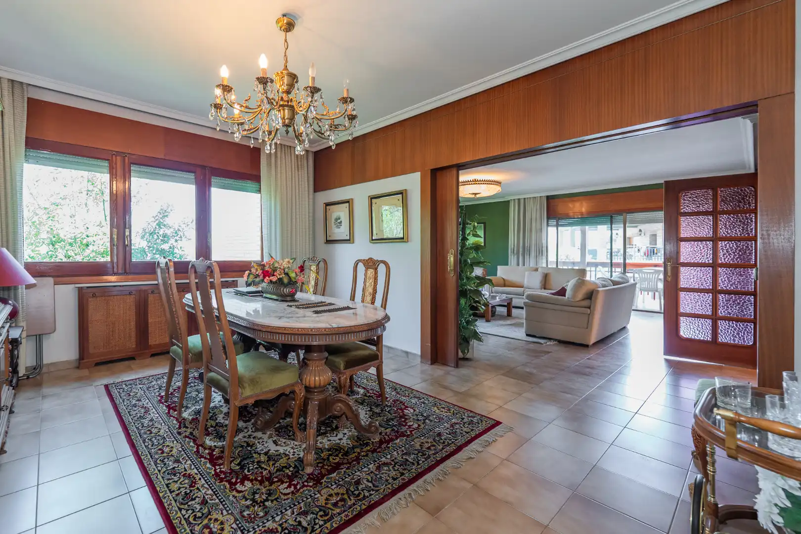 Dining room of Houses for sale in El Molar (Madrid)  with Air Conditioner, Heating and Private garden