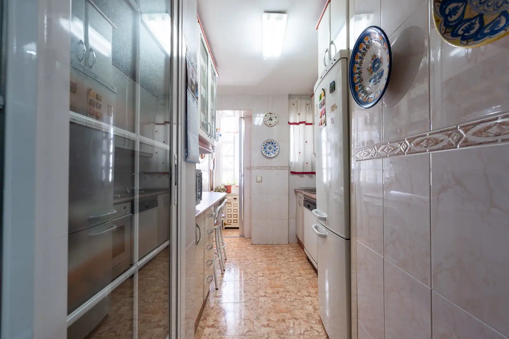 Kitchen of Flat for sale in Madrid  with Heating, Private garden and Terrace