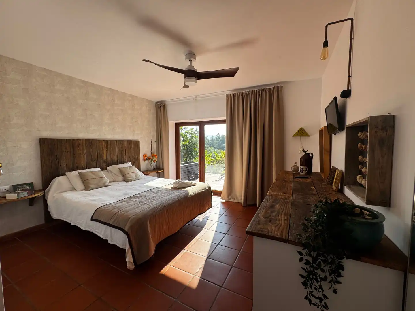 Habitación de Finca rústica en venta en Lledó con Aire acondicionado, Terraza y Piscina