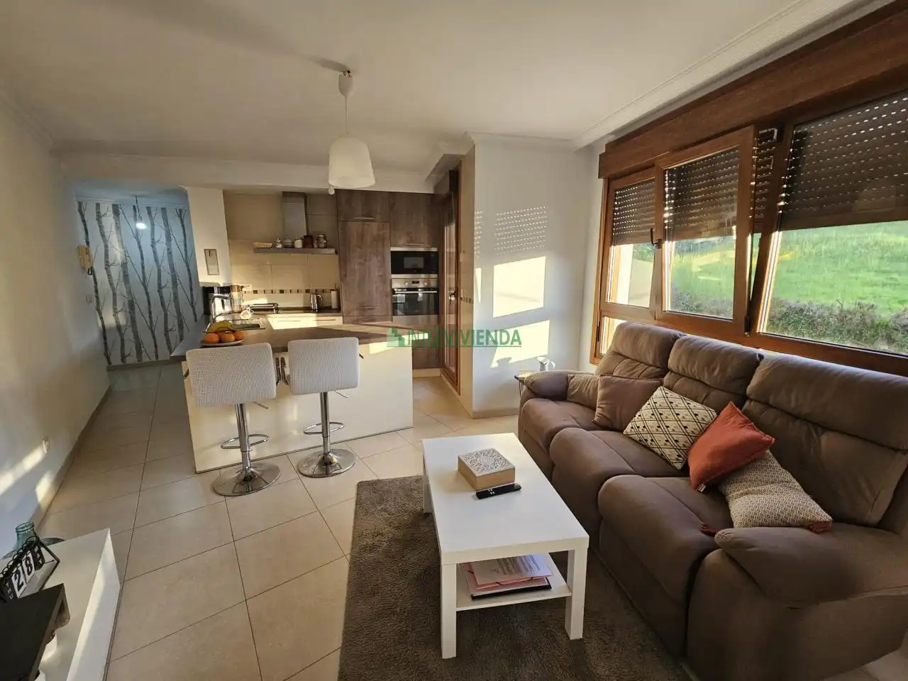 Living room of Flat for sale in Covelo  with Heating, Parquet flooring and Terrace