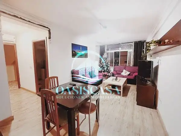 Sala de estar de Piso en venta en Málaga con Aire acondicionado, Parquet y Amueblado