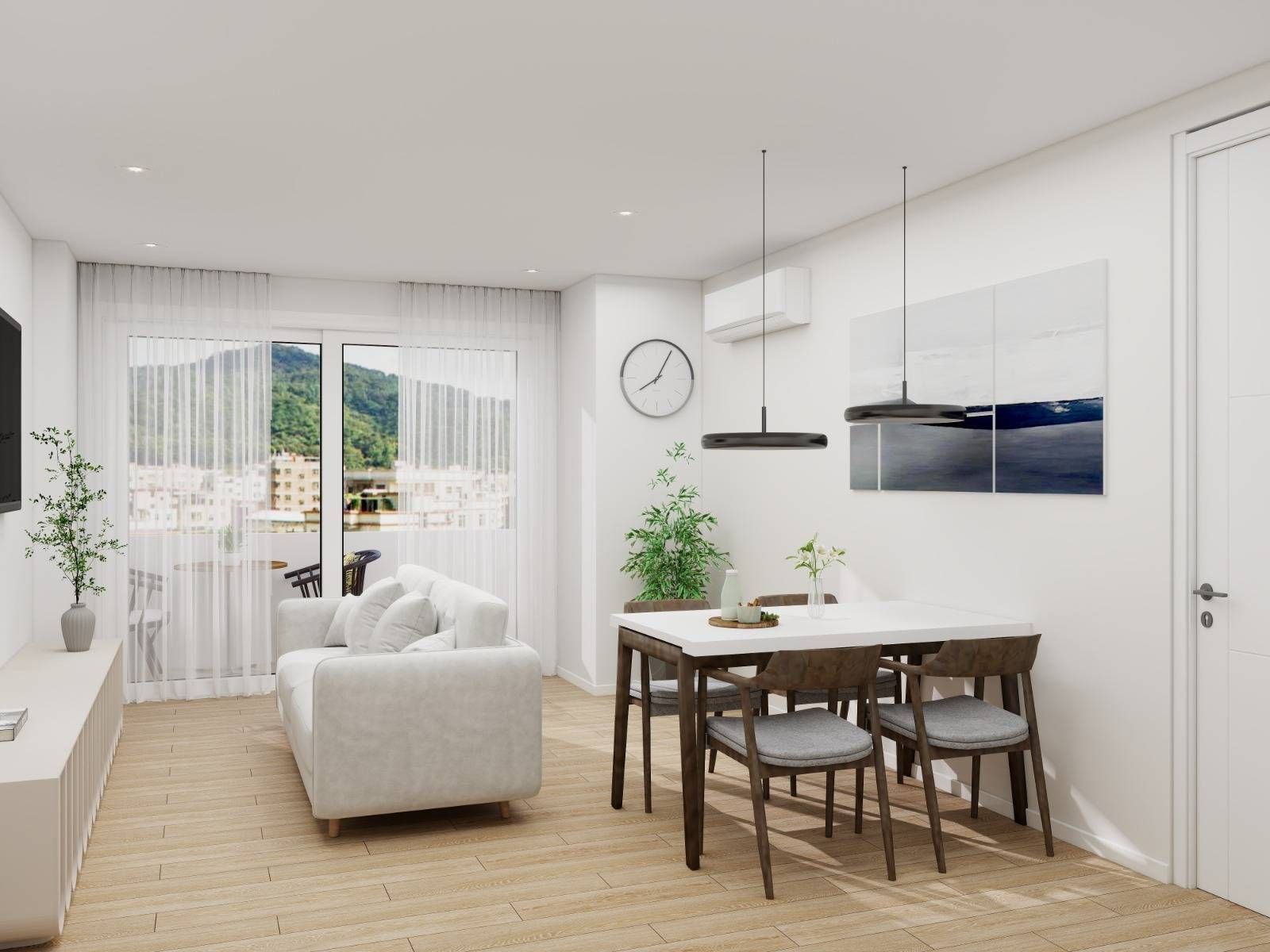 Sala d'estar de Pis en venda en L'Hospitalet de Llobregat amb Balcó